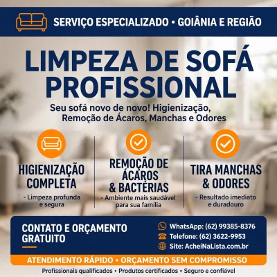 HIGIENIZAÇÃO SOFÁ
